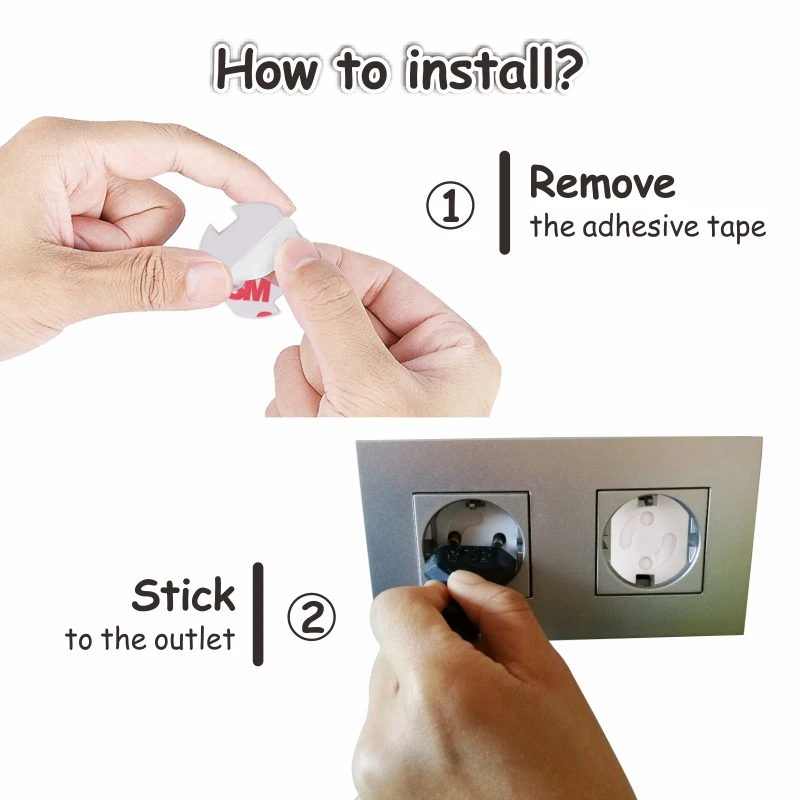 Probebi OL013 Proof Wall Socket Protector Electrical Power Plug Protectors for Child Baby