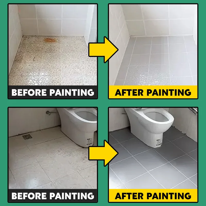 Renovation color changing household ceramic tile toilet floor tile pit leak proof moisture proof Water Based Tile Paint