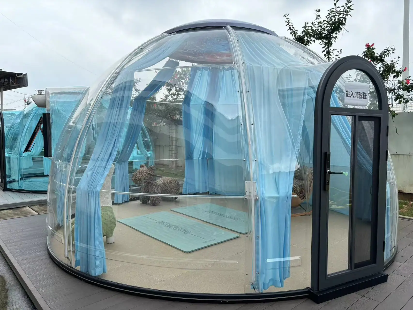 Detachable starry sky room outdoor tents dome tents outdoor panoramic transparent Dome Tent Polycarbonate Star View Dome House