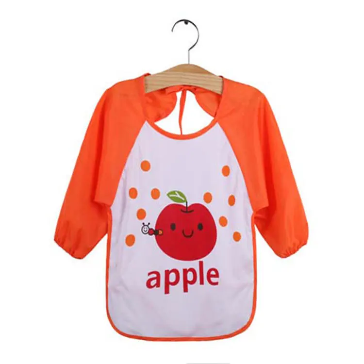 wholesale high quality painting waterproof cartoon baby bib apron