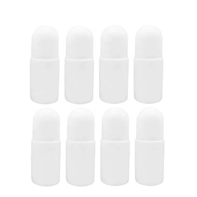 50mL Empty Refillable Deodorant Container Plastic Roller Bottles Antiperspirant Roll on Bottle
