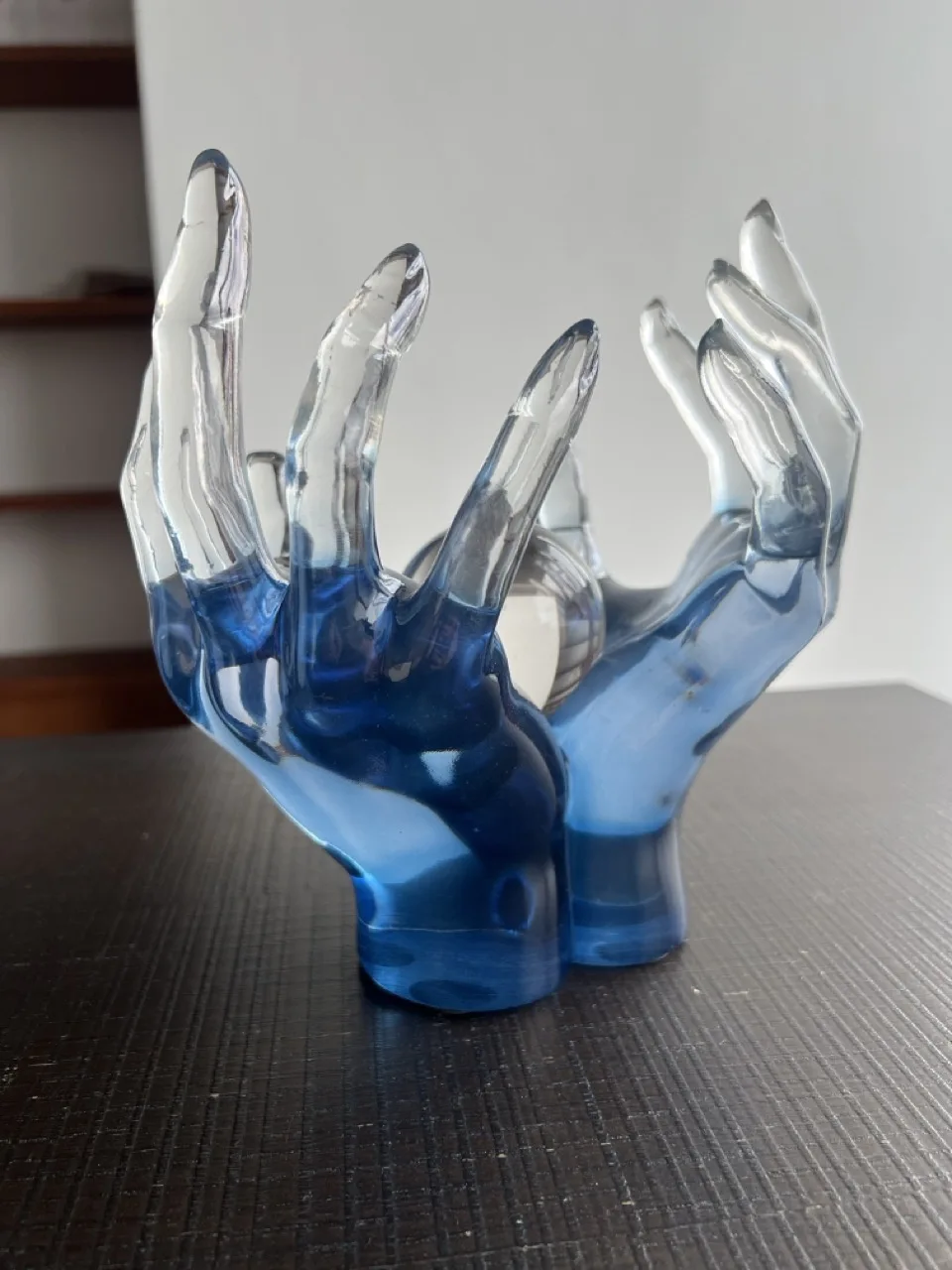 FJS Scandinavian Modern Crystal Tabletop Art Deco