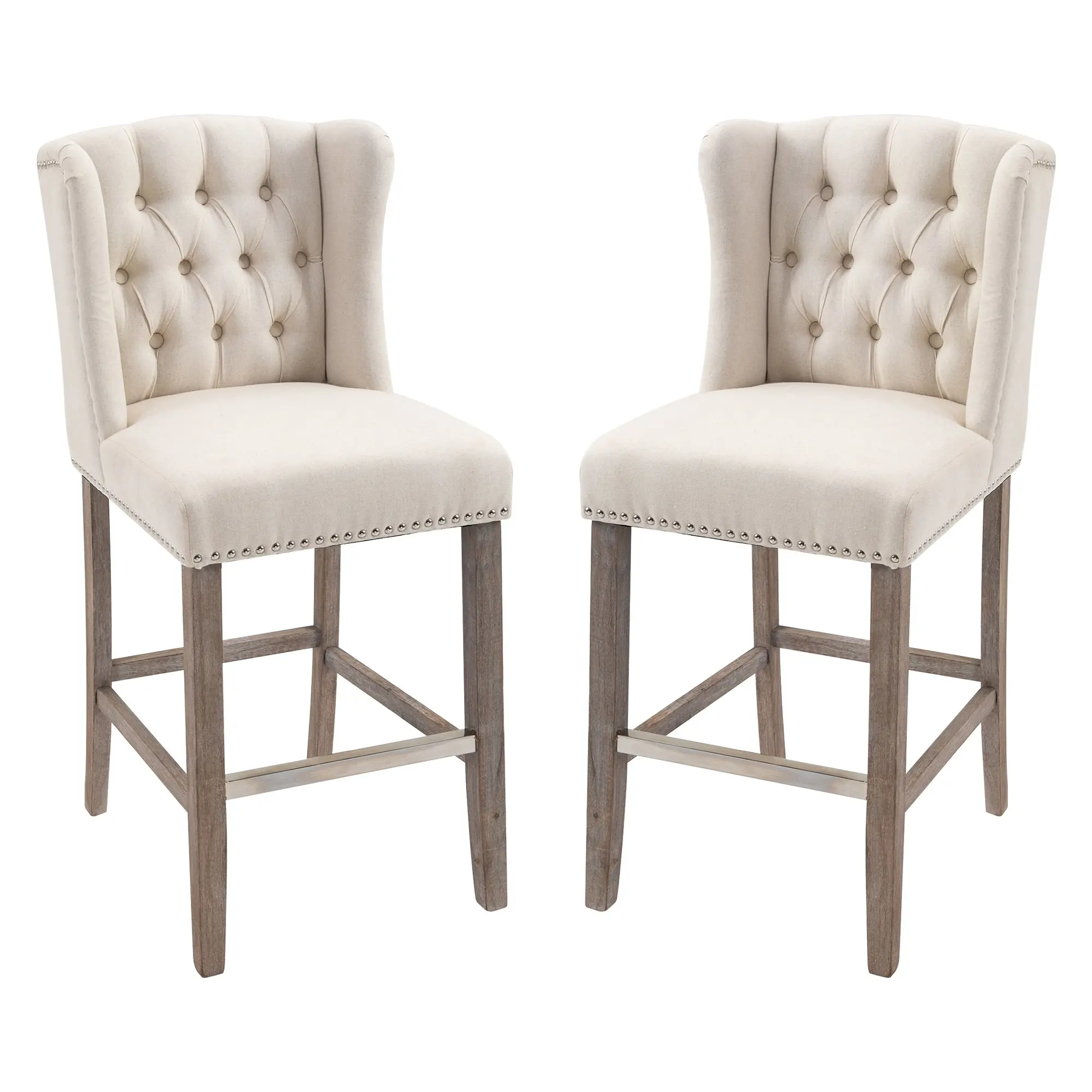 Kitchen high chair counter height rice white bar stool modern luxury