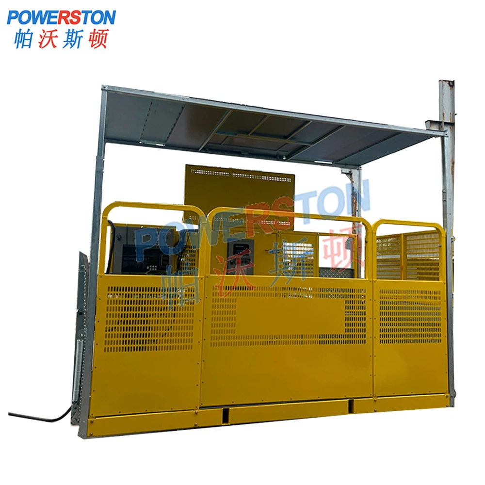 Material Hoist POWERSTON Vertical Lifting Construction Elevator Passenger Material Hoist