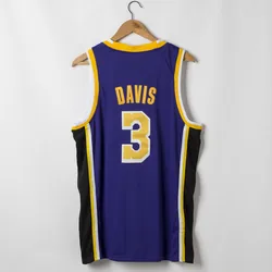The latest designs for the 2021 season are high quality embroidered basketball jerseys, Anthony Davis No. 3 jersey