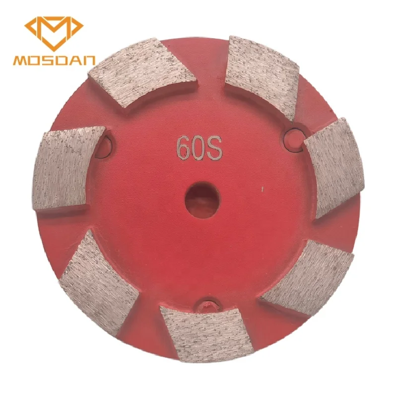 4 Inch Klindex Concrete Diamond Grinding Disc with 7 Segment Tooling