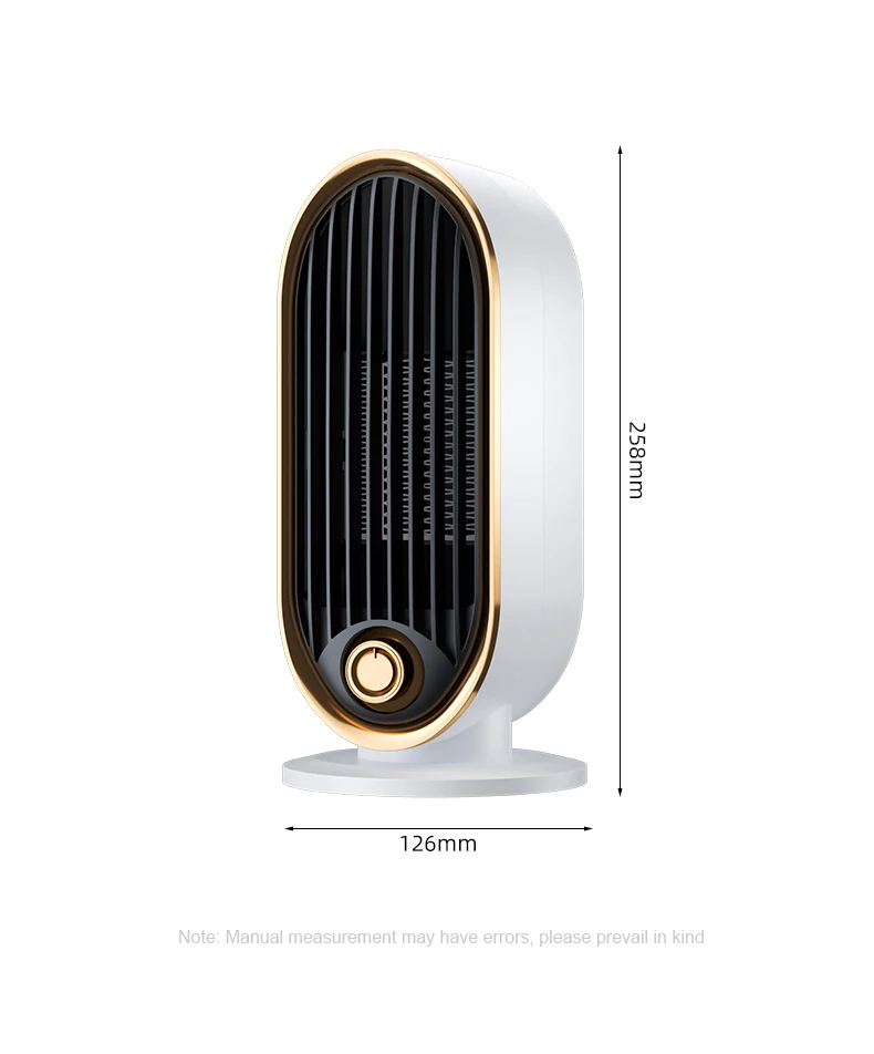 Fast Heating Fan Living Room Portable PTC Ceramic Fan Heater Bedroom 800w Mute Desktop  Air Warmer