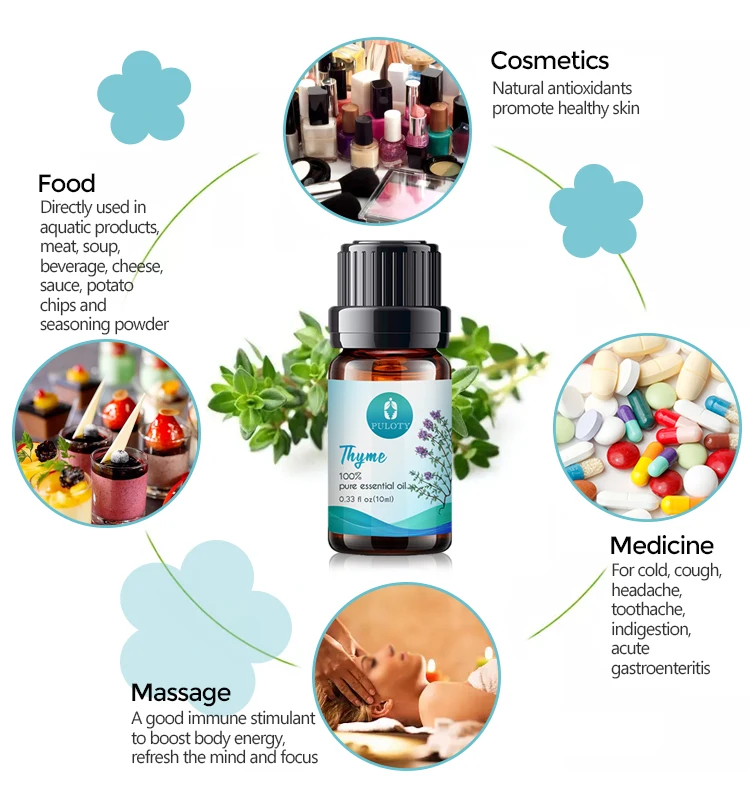 Manufacturer wholesale bulk high quality private label free sample 100% pure natural organic undiluted thyme essential oil