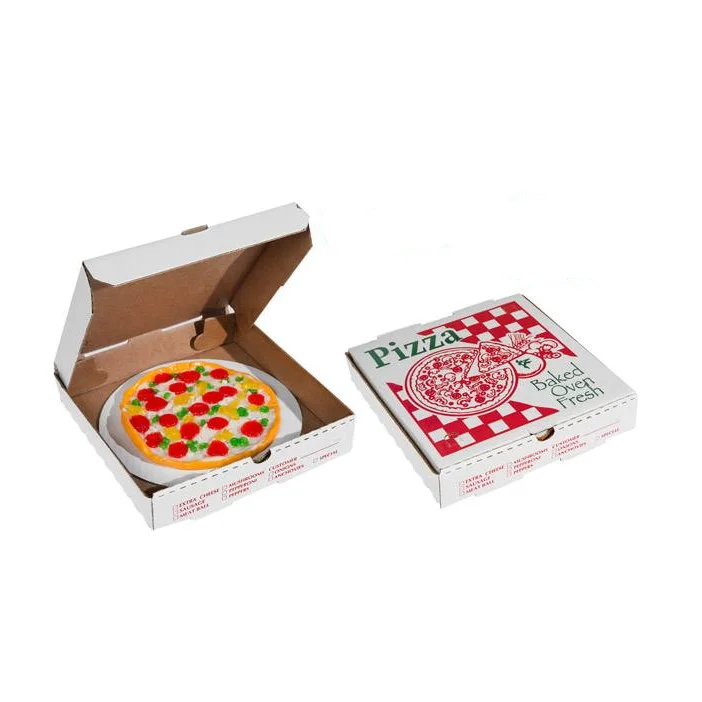 Custom  Small Cakes Pies Cookies Cupcake pizza Gift Boxes with Window pancake box pizza boxes with logo