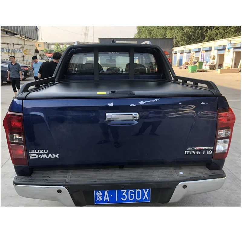 Wholesale aluminum automatic pickup retractable rollup tonneau covers isuzu dmax