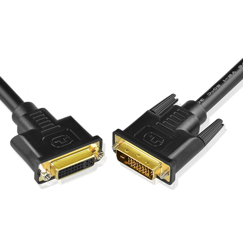 dual link DVI extension Cable 24+1 Male TO Female 60HZ  DVI-D M/F  video cable for computer TV 1080P@144hz