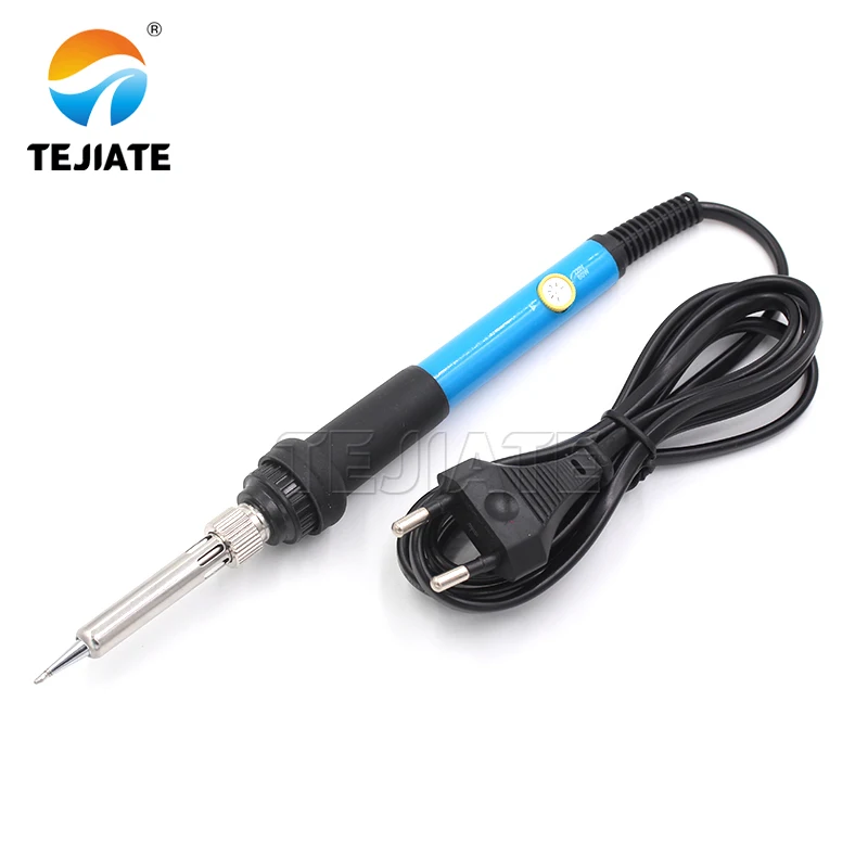 EU Constant Temperature Soldering Iron 60w Internally Heated Adjustable Constant Temperature Blue Electric Soldering Iron