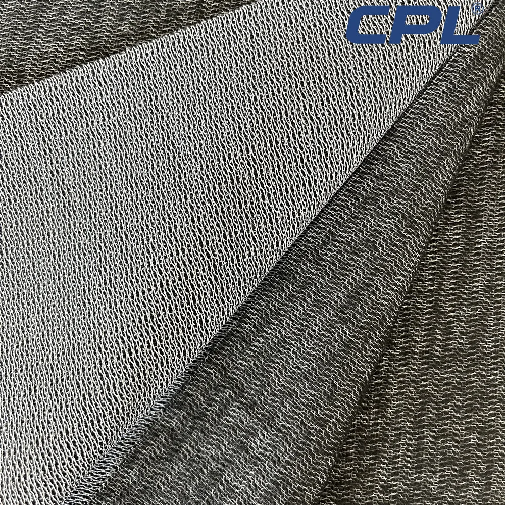 Viscose & weft insert interlining pes adhesive Garment Knitted Fusible Interlining