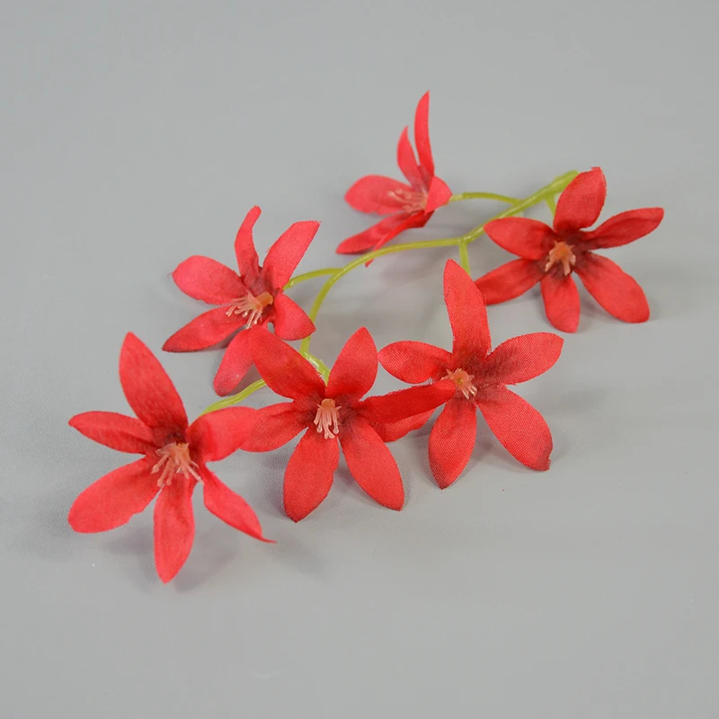 5CM Artificial Silk Orchid Cattleya Flower Head For Diy Wedding Home Garland Headwear Wearth Decorative Accessory Props