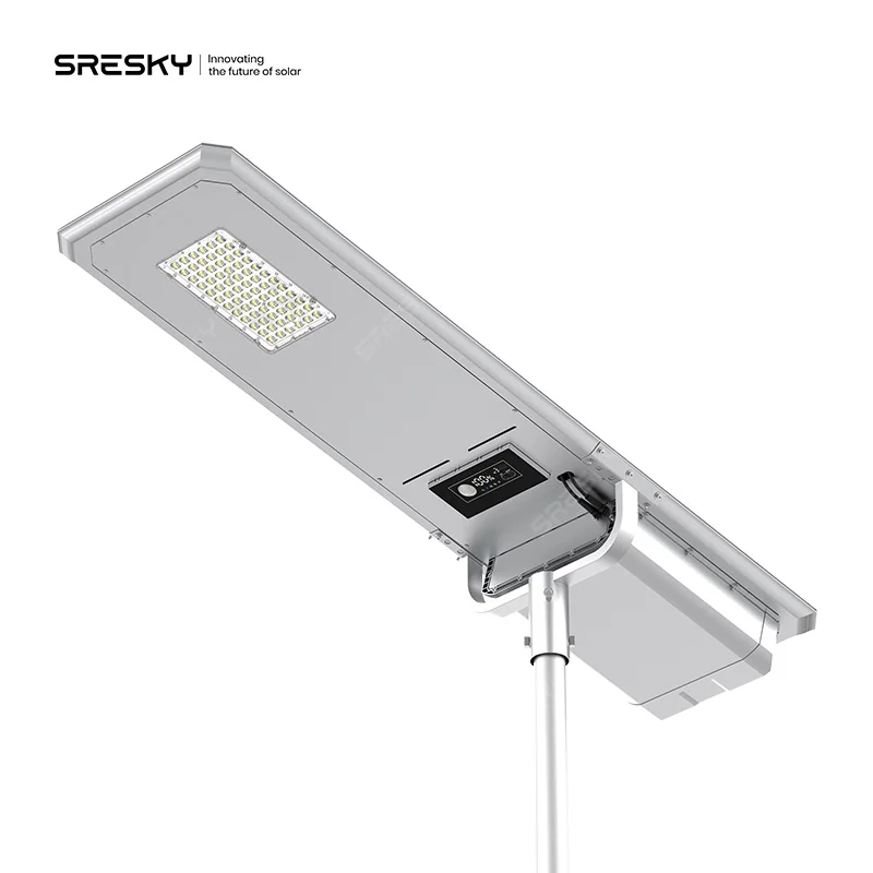 SRESKY  Double Fans Rapid Heat Dissipation Solar Street Light Project Design Outdoor Solar Powered Street Light