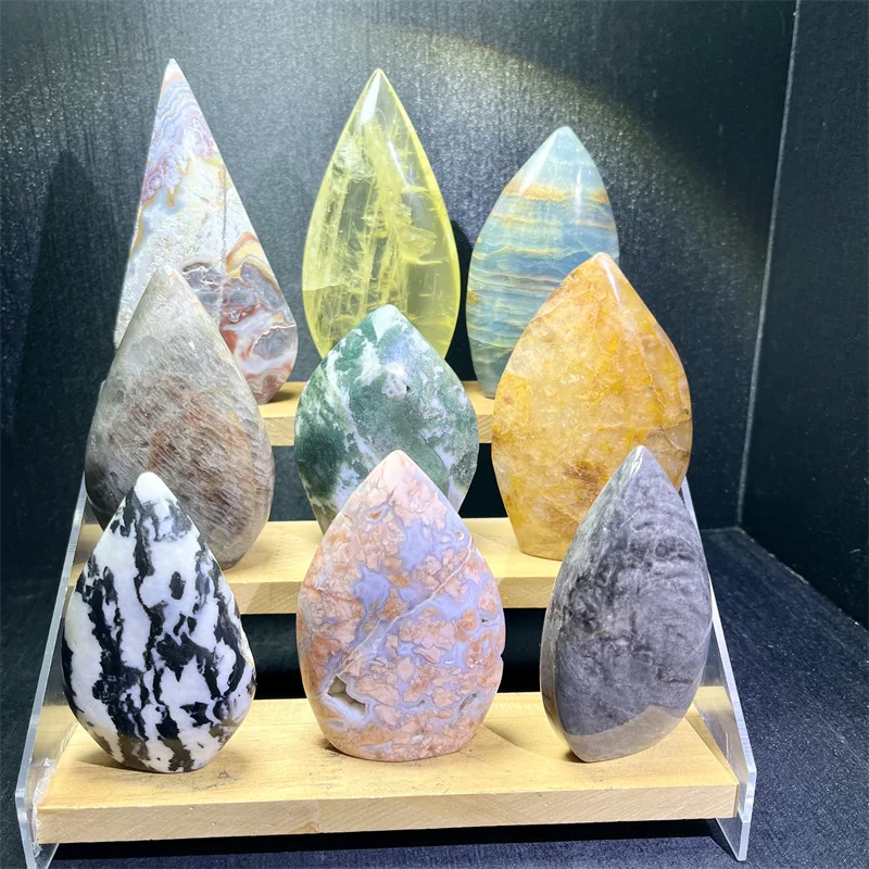 Healing Stone Ornament Natural Crystal  Clear Quartz Ornament For Decoration