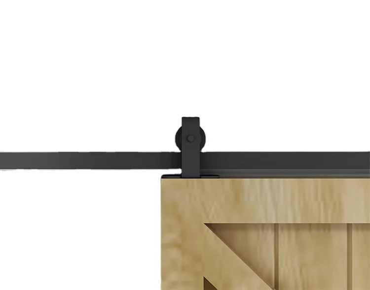 
14FT Classic Toilet Bathroom Interior Room Sliding Barn Door Hanging Rail Hardware 