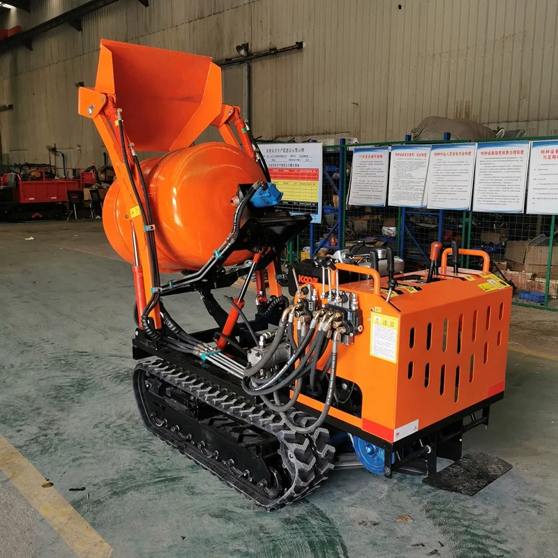 With hopper 300L 400L 800L Concrete Tank Truck Crawler-type