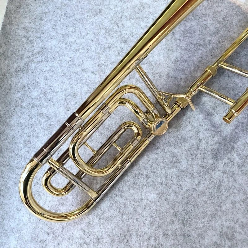 Factory direct sales brass lacquer gold BB tone tenor toned variation trombone
