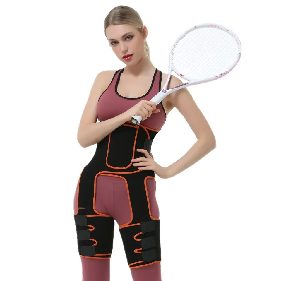 Shapewear Sweat Belt+Pocket Waist Trainer Cincher Workout Fitness Exercise Body Adjustable Girdle Trimmer Gym Thigh Eraser