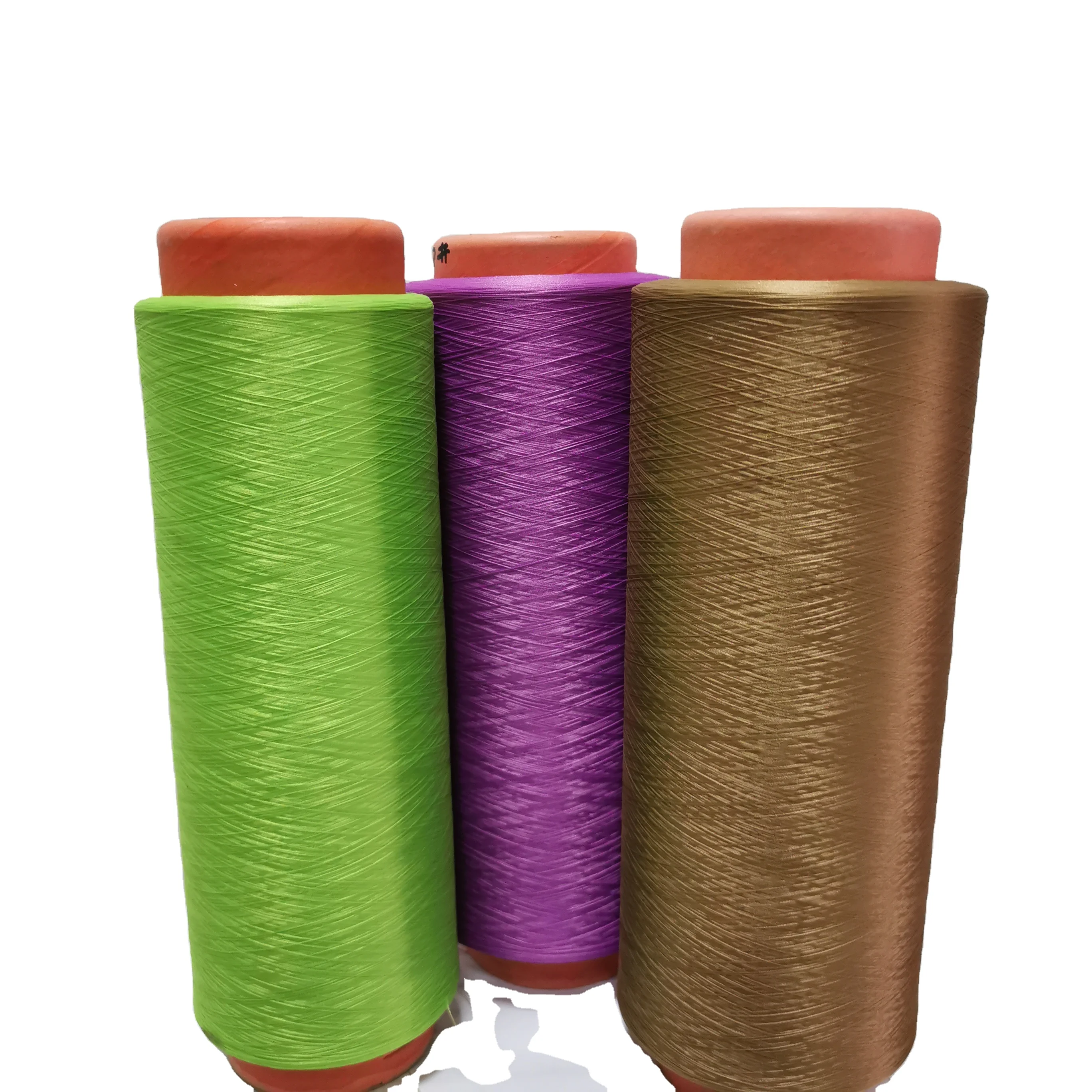 DTY 100D/144F red anti Bacterial Far infrared Heating polyester dope dyeing yarn high color fastness for T shirt fabric