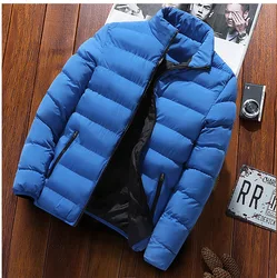 New Arrival Solid Color Warm Thick Casual Outwear Coat Winter Jacket Men