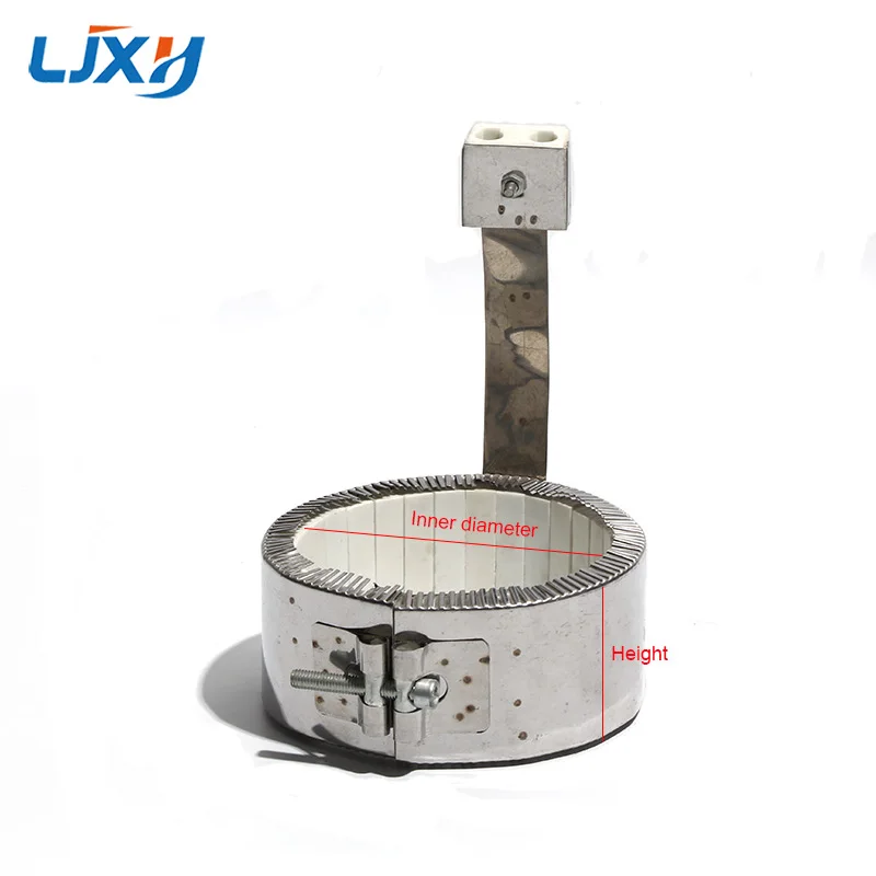 LJXH 1pc Ceramic Mica Extruder Band Heaters 110V/220V/380V Round Heating Element 1500W/1800W/2300W/3500W for Lab Equipment