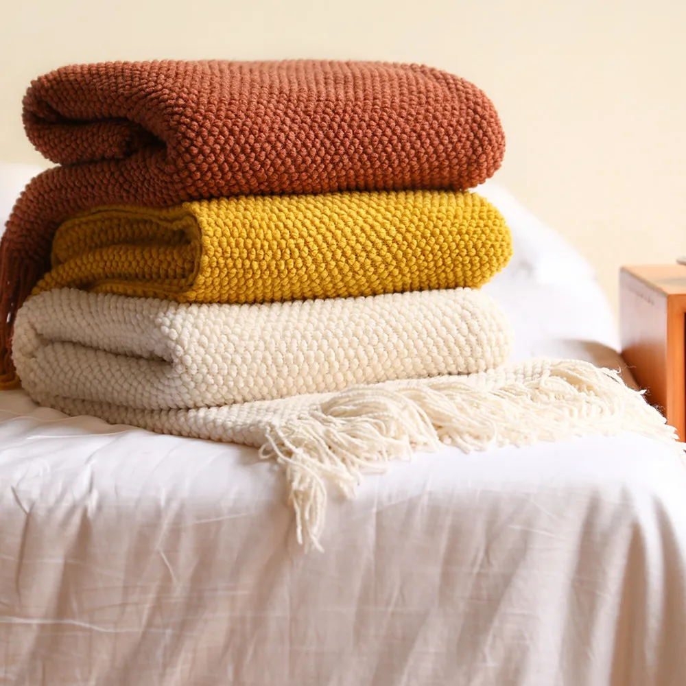 Hot Selling Pineapple Warp Knitted Blanket Microfiber Blanket Flannel Fleece Blanket
