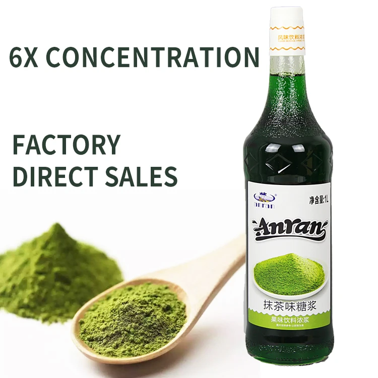 Matcha syrup Matcha Latte Tai Green syrup lemon tea base milk tea store raw material bottle 1L matcha powder