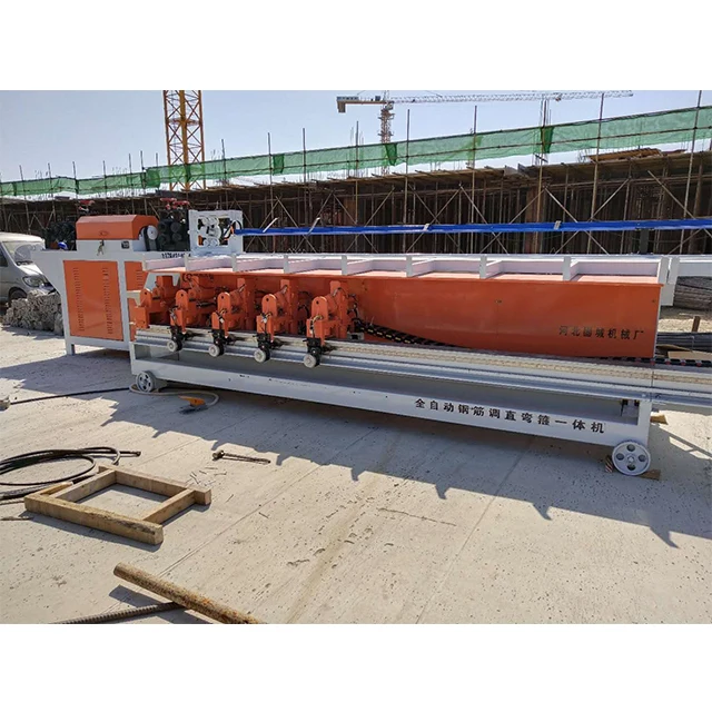Bar Bending and Cutting Machine / Reinforced bar Straightening and Hook Bending Machine Price