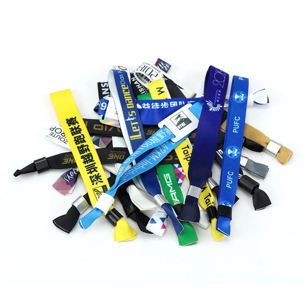 Factory Custom Free Customized Wrist Band Party Supplies Woven Wristband For Event
