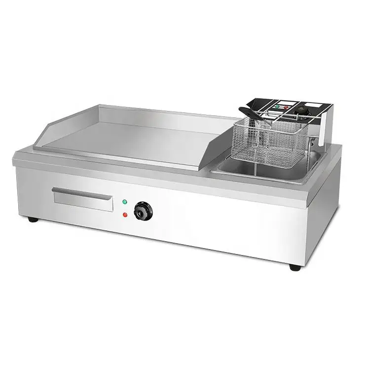 Hot Sale Kitchen Electric BBQ Grills & Electric Griddles Stainless Steel Flat Top Griddle Griller Gas Commercial grill