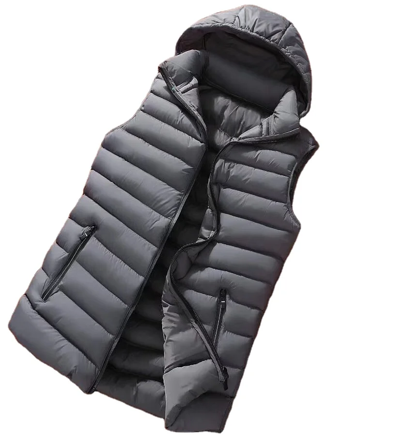 Новая модная Легкая стеганая куртка, Мужское пальто без рукавов
