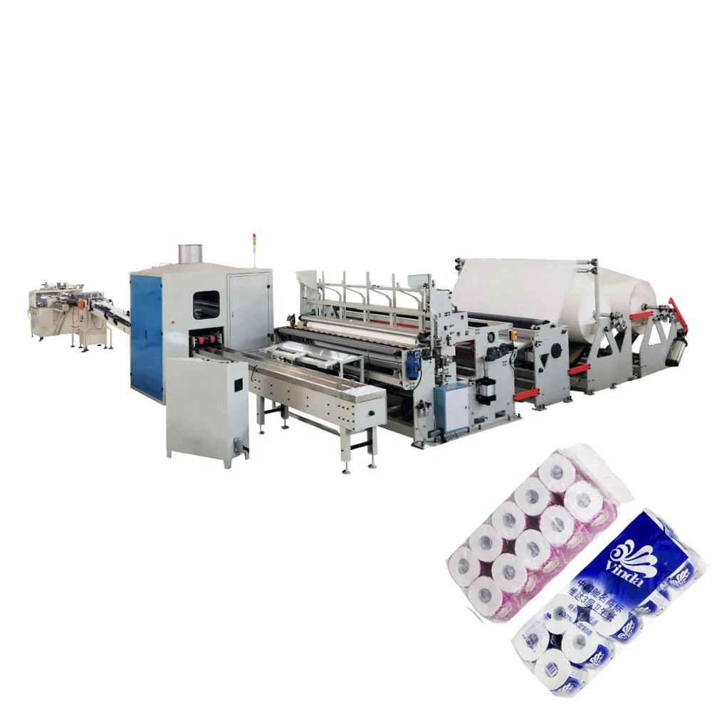 Automatic toilet paper kitchen towel paper machine production line