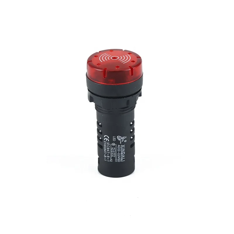 AD22-22MSD sound buzzer with red led light indicator lamp buzzer