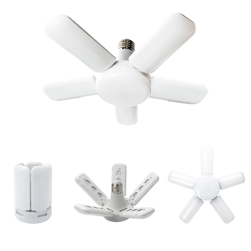 Фабричная оптовая продажа Amazon Горячие предложения мини деформируемая лампа светодиодная лампа для гаража 26 Вт Складная Лампа вентилятора