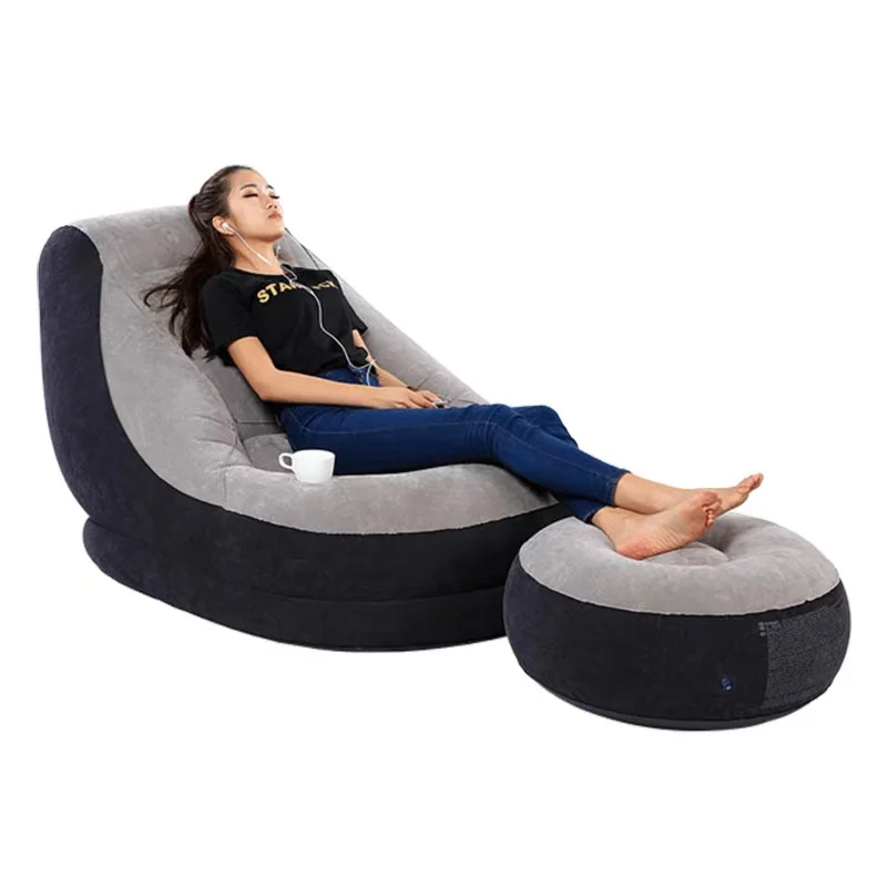 2024 Wholesale Intex 68564 Indoor Outdoor Inflatable Bedroom Leisure Legless Inflatable Sofa