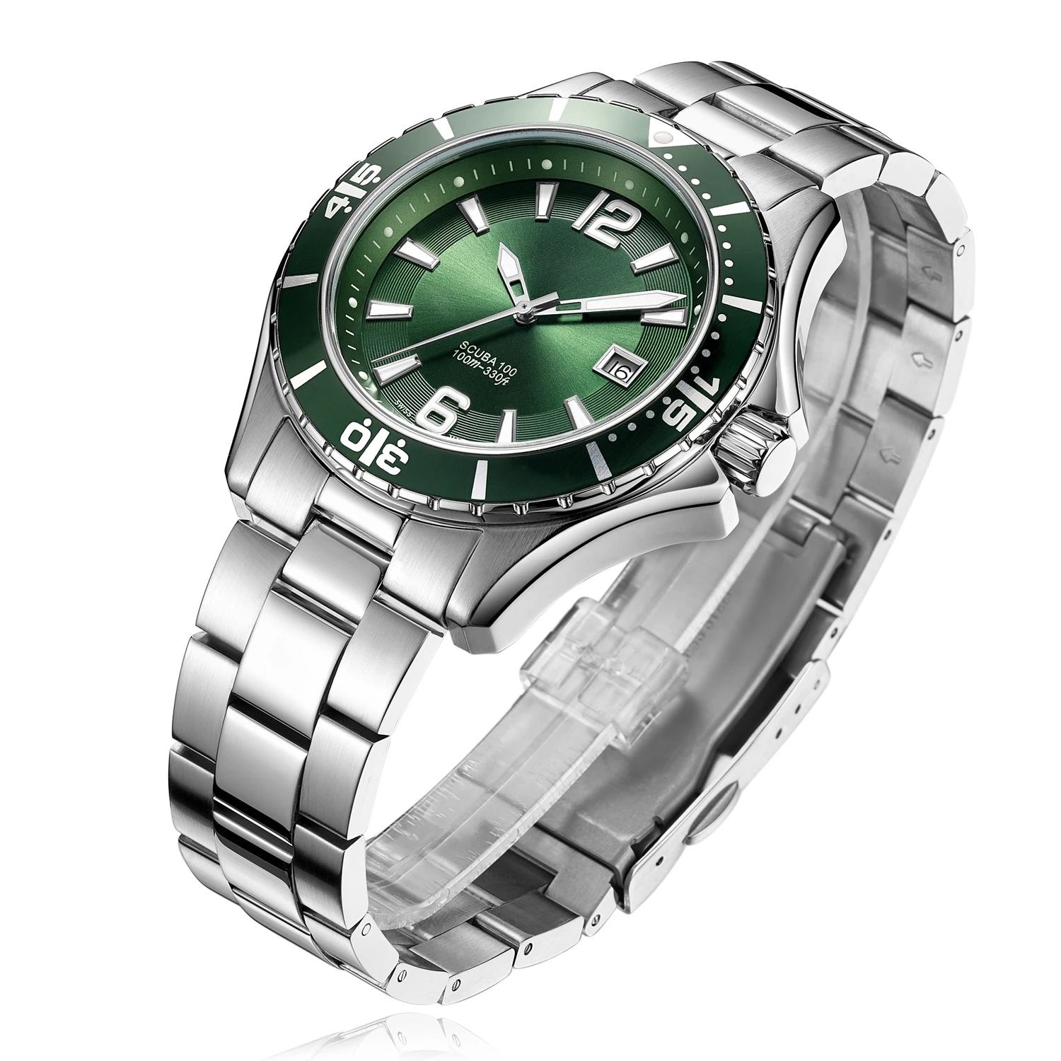 OEM Relojes Hombre Luxury Diver Ronda кварцевый механизм Herren Uhr мужские водонепроницаемые часы из