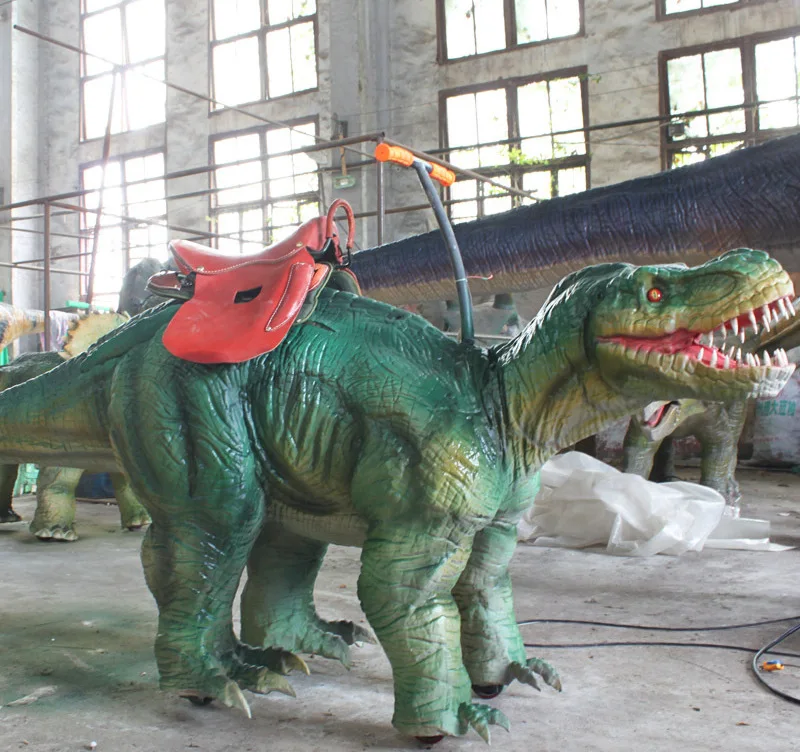 Customizable Real Lifelike Realistic Adult Hidden Leg Animatronic Velociraptor Dinosaur Costume for Amusement Park Sale