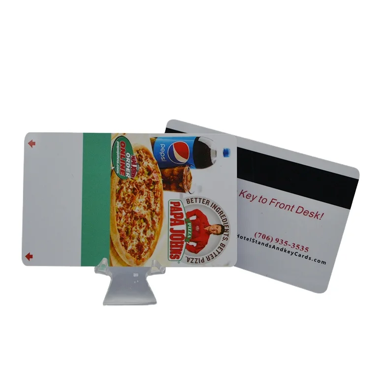 Пластиковая/ПВХ визитная карточка со штрих-кодом/подпись/Выпуклый код/Волшебная полоса