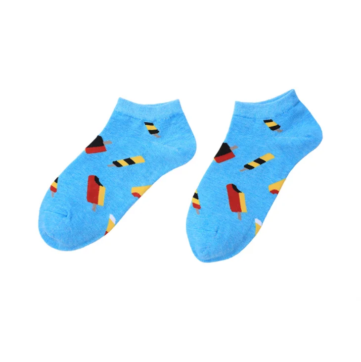 Весна и лето носки для девочек удобные хлопковые носки-следки носки крутые; Модная обувь унисекс; Носки спандекс/хлопковый повседневный комплект с изображением мультяшных героев; Повседневную жизнь 5 видов цветов