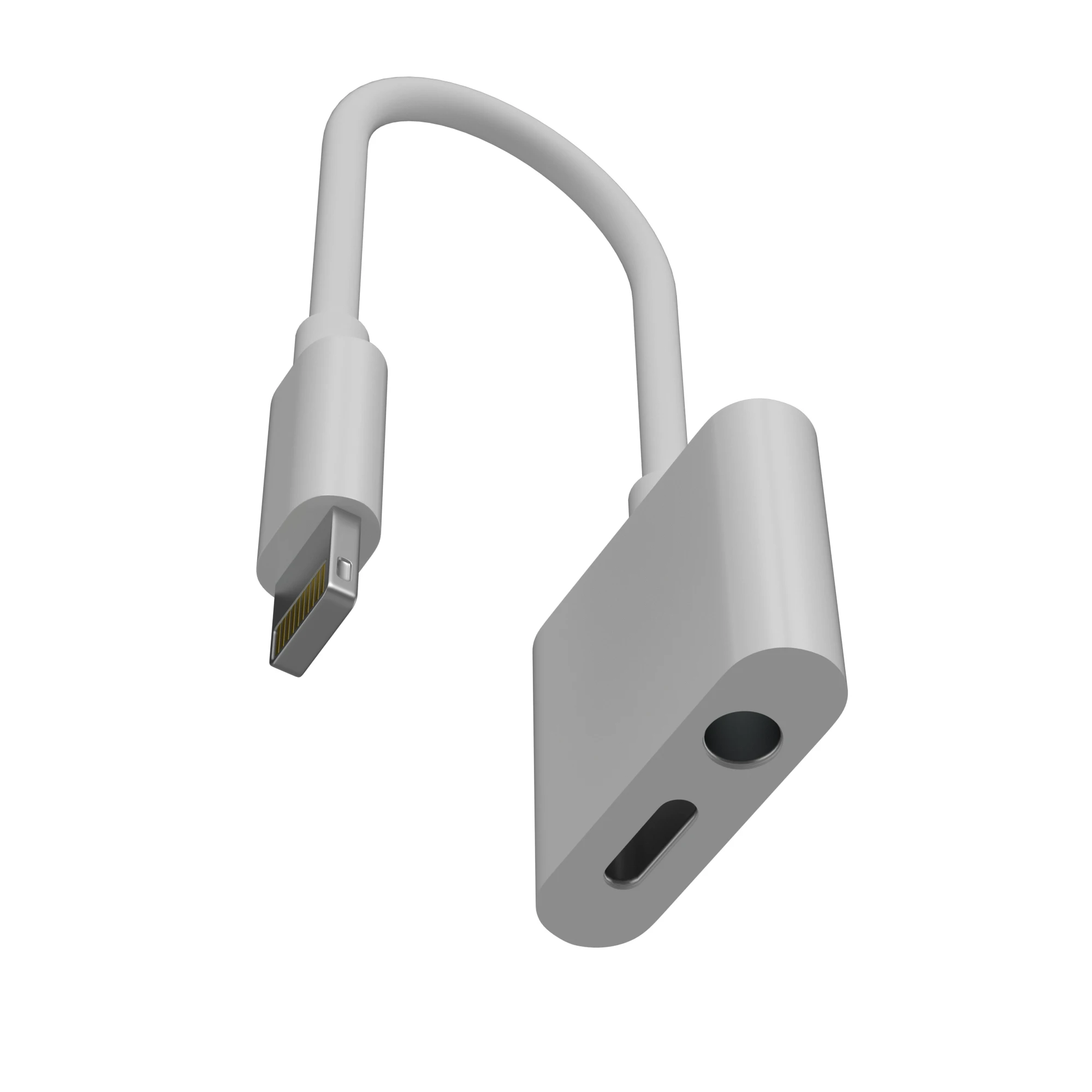 YZ-4 High Quality 3.5mm Jack Audio Headphone Earphone USB Charger Charging Adapter Converter for iPhone
