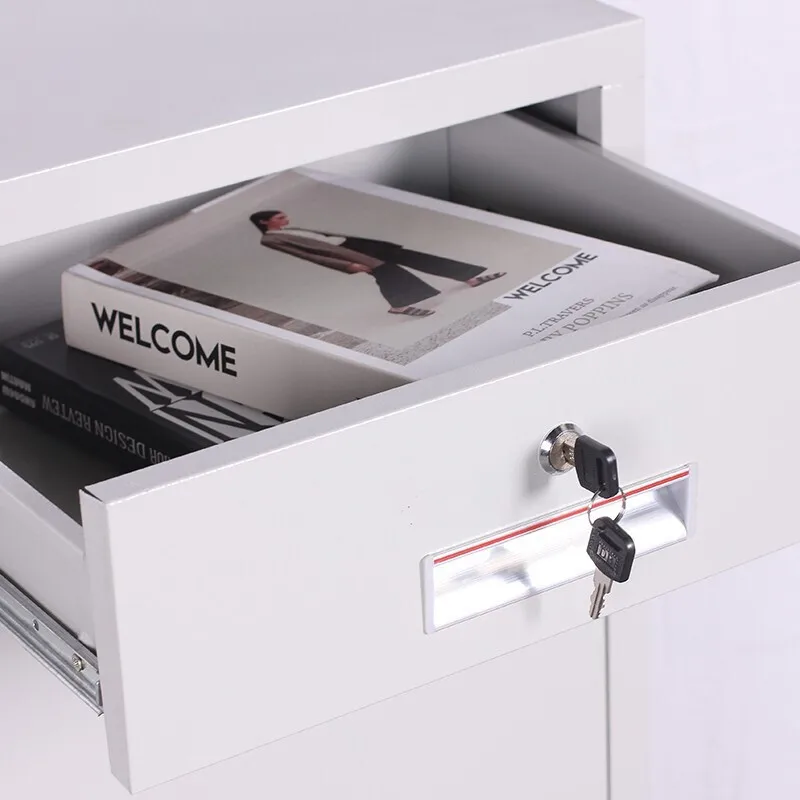 Разборная конструкция стальной шкафчик 4 двери шкаф для хранения файлов 2 средних ящика металлический офисный красочный