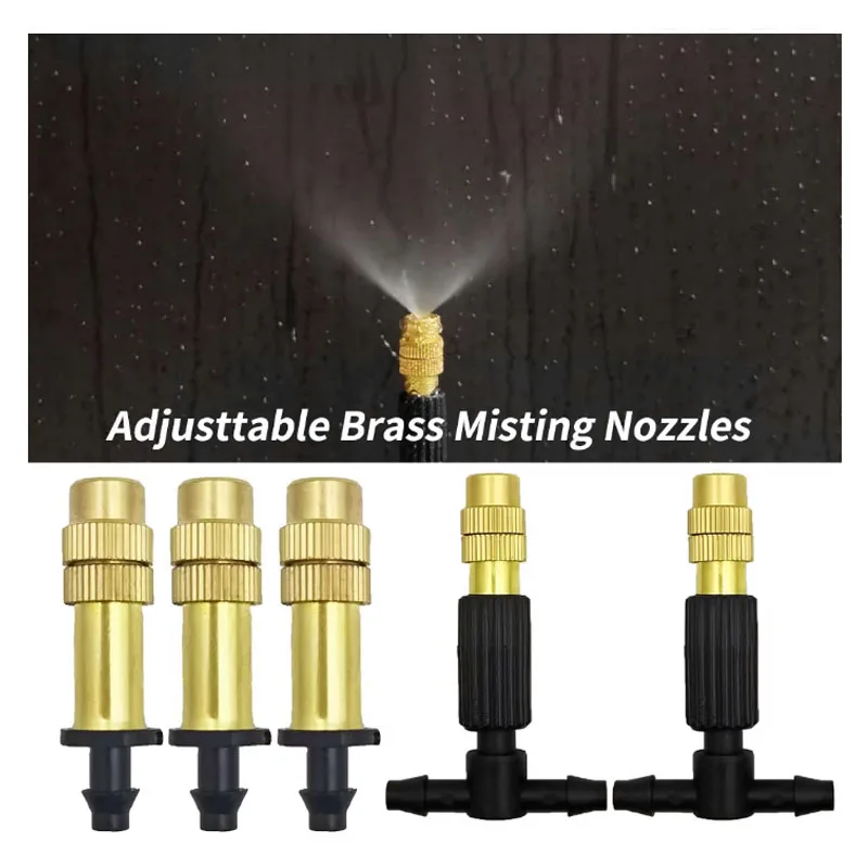 DIY Mist Spray Cooling for Potted Plants Automatic Watering System Kit Garden Micro Drip Irrigation Controller Tools