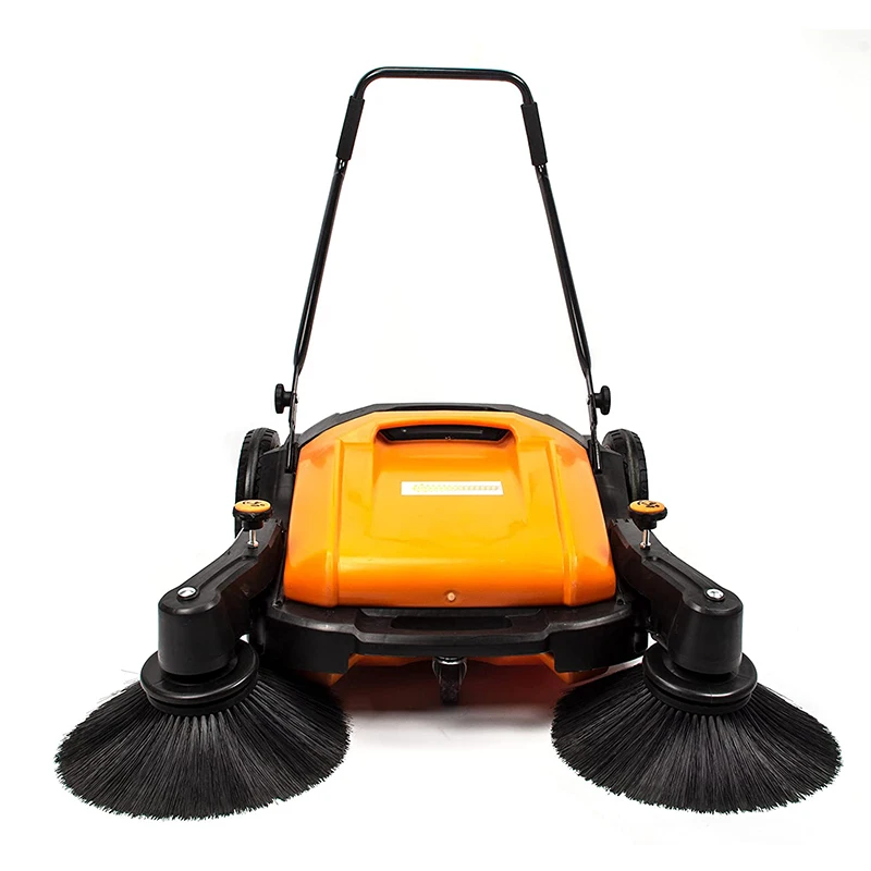 Electric Paddock Cleaning Manual Sweeper Hand Push Sweeping Road Walk Behind Floor Sweeper Street