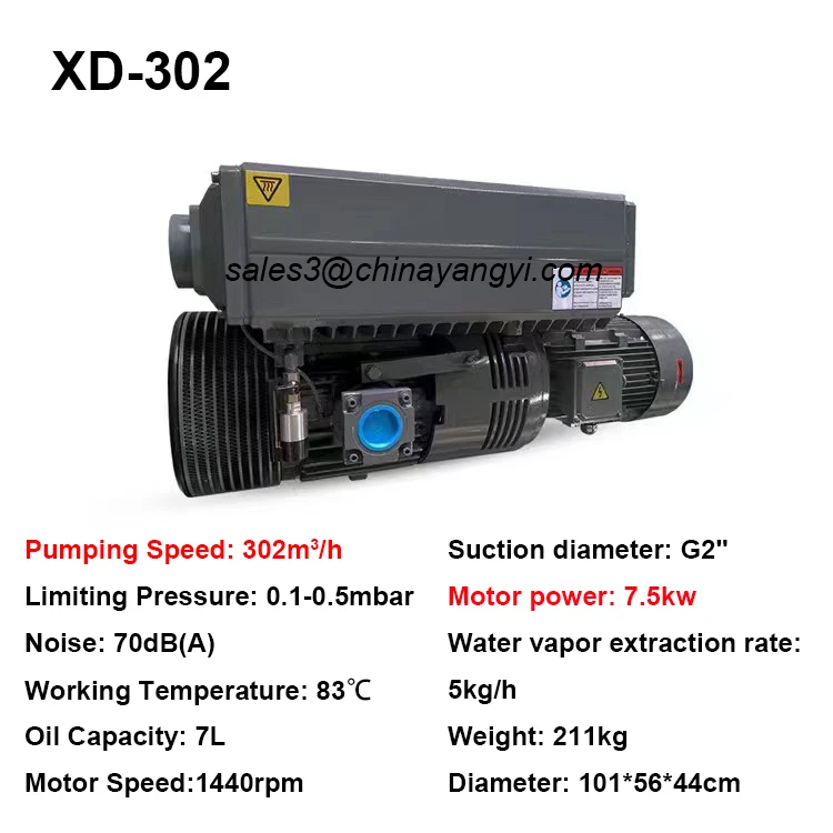200m3/h Good Quality Industrial Vacuum Pump SV-200 Oil Sealed Single Stage Rotary Vane Vacuum Pump for Vacuum packaging
