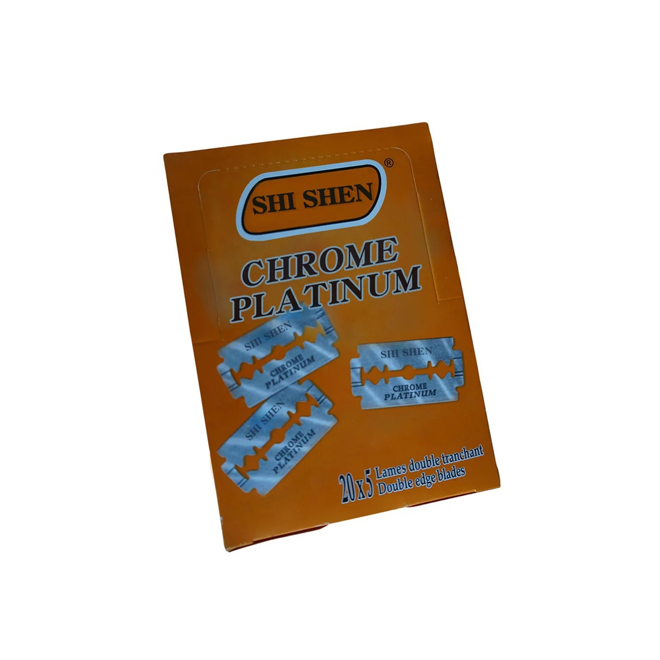 
France custom branded stainless steel double edge safety disposable plastic razor blades 