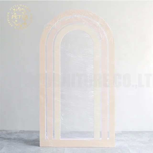 Oval pvc white and pink event studio photobooth backdrop for event used