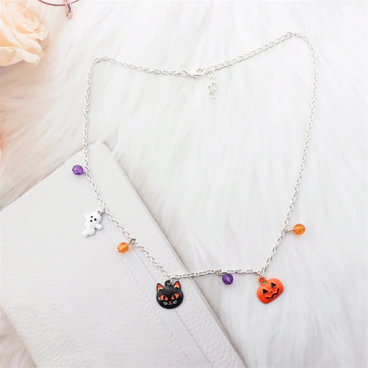 Yifan 2022 Wholesale New Design Personalized Charm Fancy Gift Halloween Pumpkin Jewelry Pendant Necklace For Women