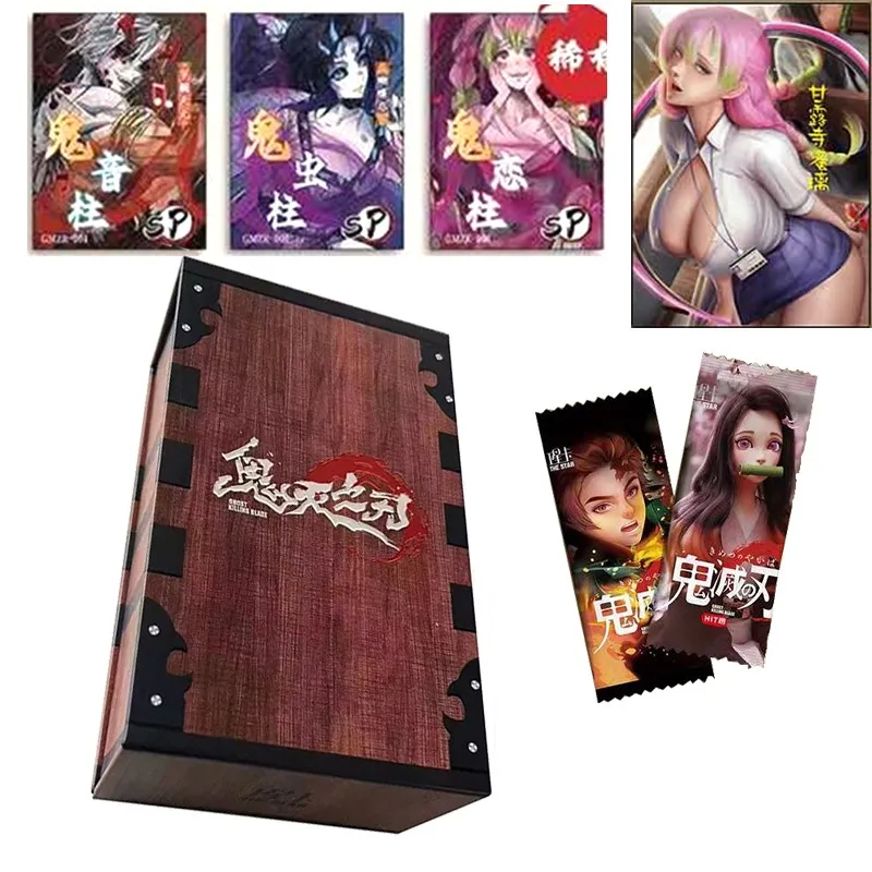 New Demon Slayer Collection Card TCG Anime Booster Pack Box Kimetsu No Yaiba Rare Cards Game Toy Kids Birthday Gift